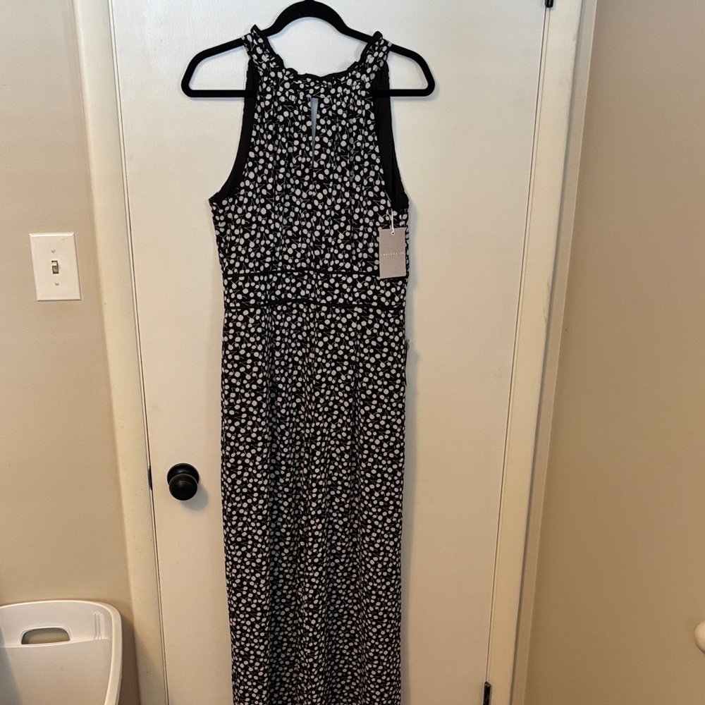 Chelsea28 Black and White Jumpsuit